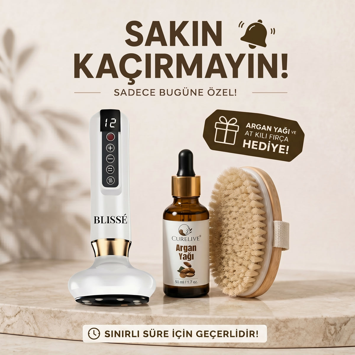 Blissé GlowLuxe Selülit Masaj Cihazı