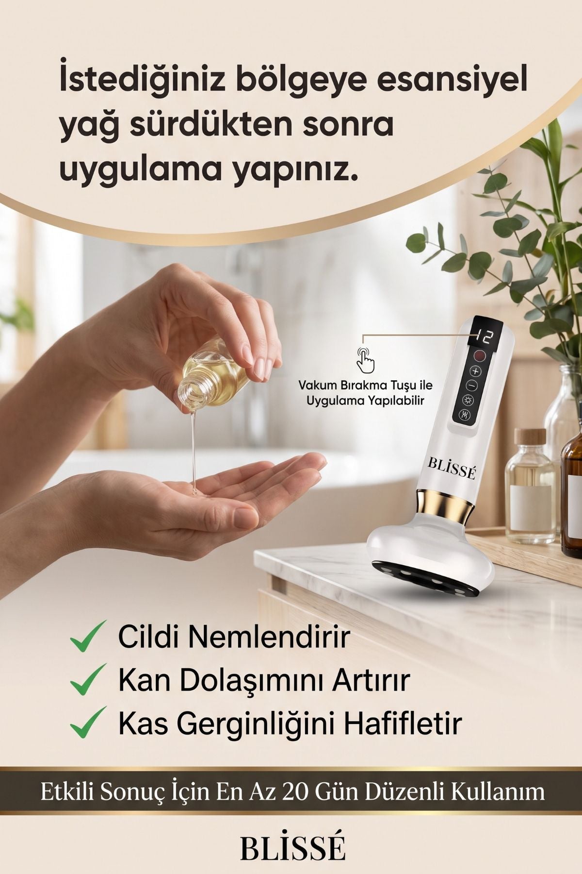 GlowLuxe uygulama ve kullanım görseli